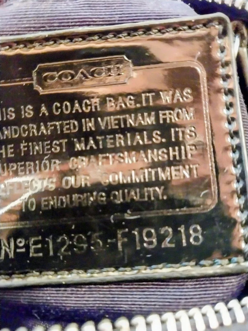 Coach Signature Stripe Demi Crossbody/Shoulder Bag F19218
